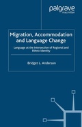 Cover: Migration, Accommodation and Language Change - Palgrave Macmillan