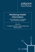 Cover: Mediating Health Information - Palgrave Macmillan
