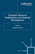 Cover: Domestic Resource Mobilization and Financial Development - Palgrave Macmillan