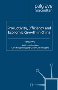 Cover: Productivity, Efficiency and Economic Growth in China - Palgrave Macmillan