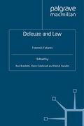 Cover: Deleuze and Law - Palgrave Macmillan