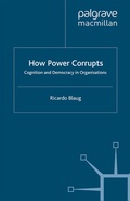 Cover: How Power Corrupts - Palgrave Macmillan