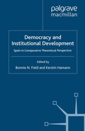 Cover: Democracy and Institutional Development - Palgrave Macmillan