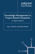 Cover: Knowledge Management in Project-Based Companies - Palgrave Macmillan