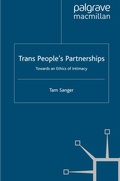 Cover: Trans People's Partnerships - Palgrave Macmillan
