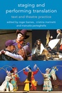 Bild: Staging and Performing Translation - Palgrave Macmillan