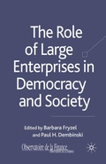Cover: The Role of Large Enterprises in Democracy and Society - Palgrave Macmillan