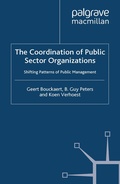 Cover: The Coordination of Public Sector Organizations - Palgrave Macmillan