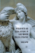 Cover: Ovidian Myth and Sexual Deviance in Early Modern English Literature - Palgrave Macmillan