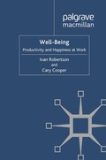 Cover: Well-being - Palgrave Macmillan