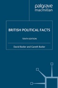 Cover: British Political Facts - Palgrave Macmillan
