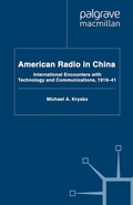 Cover: American Radio in China - Palgrave Macmillan