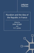 Cover: Pluralism and the Idea of the Republic in France - Palgrave Macmillan