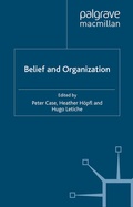 Cover: Belief and Organization - Palgrave Macmillan