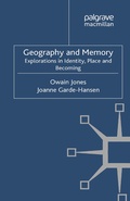 Cover: Geography and Memory - Palgrave Macmillan