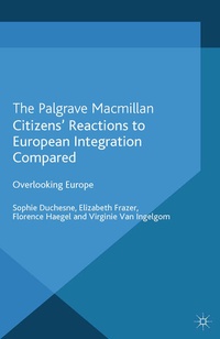 Enlarge image Cover: Citizens' Reactions to European Integration Compared - Palgrave Macmillan