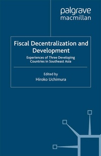 Enlarge image Cover: Fiscal Decentralization and Development - Palgrave Macmillan