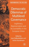 Cover: Democratic Dilemmas of Multilevel Governance - Palgrave Macmillan