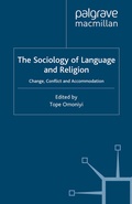 Cover: The Sociology of Language and Religion - Palgrave Macmillan