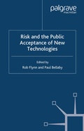Cover: Risk and the Public Acceptance of New Technologies - Palgrave Macmillan