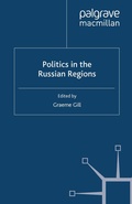 Cover: Politics in the Russian Regions - Palgrave Macmillan