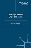 Cover: Coleridge and the Crisis of Reason - Palgrave Macmillan