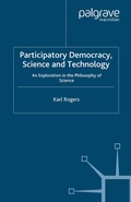 Cover: Participatory Democracy, Science and Technology - Palgrave Macmillan