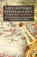 Cover: Late Antique Epistemology - Palgrave Macmillan