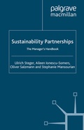 Cover: Sustainability Partnerships - Palgrave Macmillan