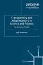 Cover: Transparency and Accountability in Science and Politics - Palgrave Macmillan