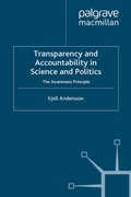 Cover: Transparency and Accountability in Science and Politics - Palgrave Macmillan
