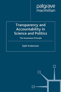 Enlarge image Cover: Transparency and Accountability in Science and Politics - Palgrave Macmillan