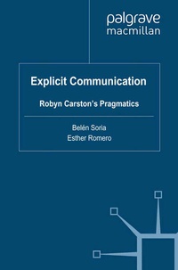 Enlarge image Cover: Explicit Communication - Palgrave Macmillan