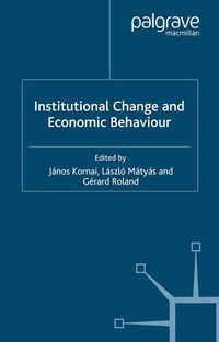 Enlarge image Cover: Institutional Change and Economic Behaviour - Palgrave Macmillan
