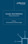 Cover: Europe-Asia Relations - Palgrave Macmillan