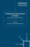 Cover: Professional Encounters in TESOL - Palgrave Macmillan