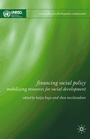Cover: Financing Social Policy - Palgrave Macmillan