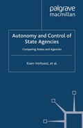 Cover: Autonomy and Control of State Agencies - Palgrave Macmillan