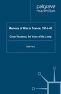 Cover: Memory of War in France, 1914-45 - Palgrave Macmillan