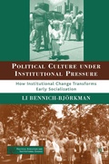 Cover: Political Culture under Institutional Pressure - Palgrave MacMillan