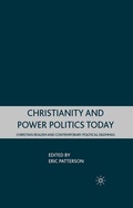 Cover: Christianity and Power Politics Today - Palgrave MacMillan