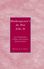 Cover: Shakespeare's As You Like It - Palgrave MacMillan