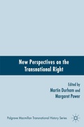 Cover: New Perspectives on the Transnational Right - Palgrave MacMillan