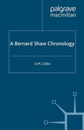 Cover: A Bernard Shaw Chronology - Palgrave Macmillan