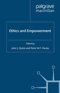 Cover: Ethics and Empowerment - Palgrave Macmillan