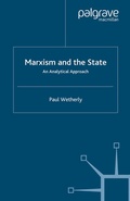 Cover: Marxism and the State - Palgrave Macmillan