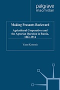 Cover: Making Peasants Backward - Palgrave Macmillan