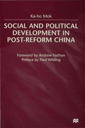 Cover: Social and Political Development in Post-reform China - Palgrave Macmillan