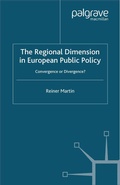 Cover: The Regional Dimension in European Public Policy - Palgrave Macmillan