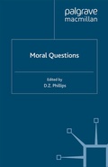 Cover: Moral Questions - Palgrave Macmillan